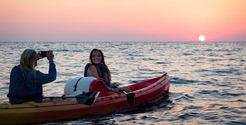 Dubrovnik zonsondergang kajakken op zee, snorkelen en snacken
